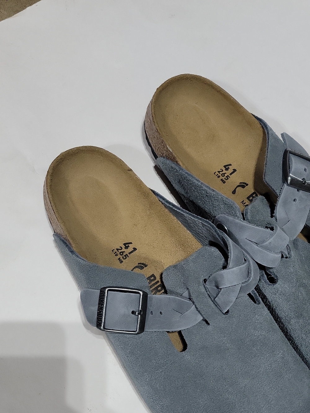 Birkenstock Boston Suede Clogs Shoes size 41 L10 NWT - Picture 3 of 5